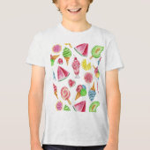 pret in de zon Tri-Blend shirt (Voorkant)