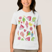 pret in de zon Tri-Blend shirt (Voorkant)