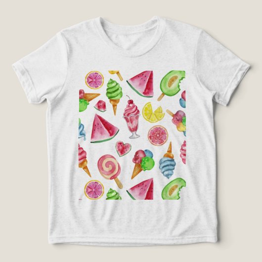 pret in de zon Tri-Blend shirt (Design voorkant)