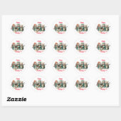 Pret Kerst Muizen Stickers (Vel)