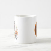 Pret leuk herfstseizoen uil monogram koffiemok (Center)