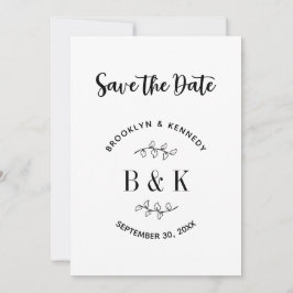 Pret Monogram Bloemige Botanische Trouw Koppel Naa Save The Date