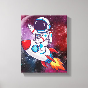 Pret-ruimte-avontuur muurkunst canvas afdruk