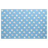 Pret Sheep op Blauwe Stof met Patroon (Fat Quarter)