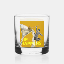 Pret "Sip Happens" cocktailglas