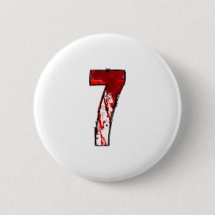 Pret Six Seven 6 7 Meme Ontwerp Koppels Halloween Ronde Button 5,7 Cm