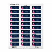 Pret-sneeuwman met sterren etiket (Full Sheet)