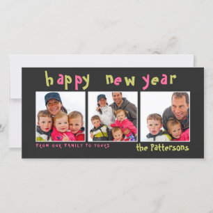 Pret & Speels Gelukkig Nieuwjaar 3 Fotokaart Feestdagenkaart