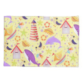 Pret Strand Geel  Kussensloop (Achterkant)