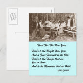 Pret van de Picknick van de Familie van het Feestdagenkaart (Voorkant / Achterkant)