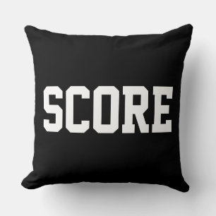 Pret Wit Vet Wit Athletisch SCORE Tekst Op Modern  Kussen