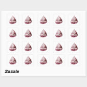 Pret Zilveren Abstracte Decal Ontwerp Vierkante Sticker (Vel)