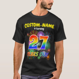 Pretbed Pyro, Regenboog Uitzicht "27", 27e Verjaar T-shirt