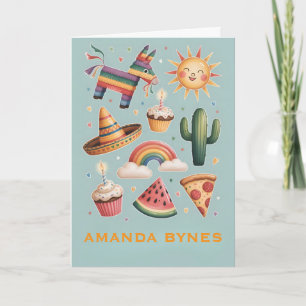 Pretbedankingskaart voor buiten Boho Kaart