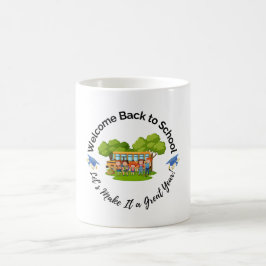 Pretbeker voor leuk schoolbusritje koffiemok