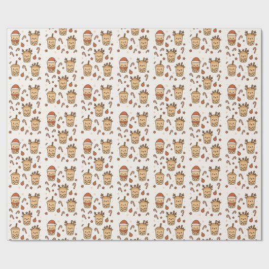 Pretboba tijd cadeaupapier (Vlak)