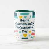 Pretbureau-icoon administratieve dag patroon mok (Midden)