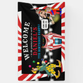 Pretcircus Kinderen | Kermis Verjaardag Spandoek (Verticaal)