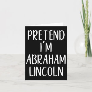 Pretend Abraham Abe Lincoln kostuum Halloween Simp Kaart
