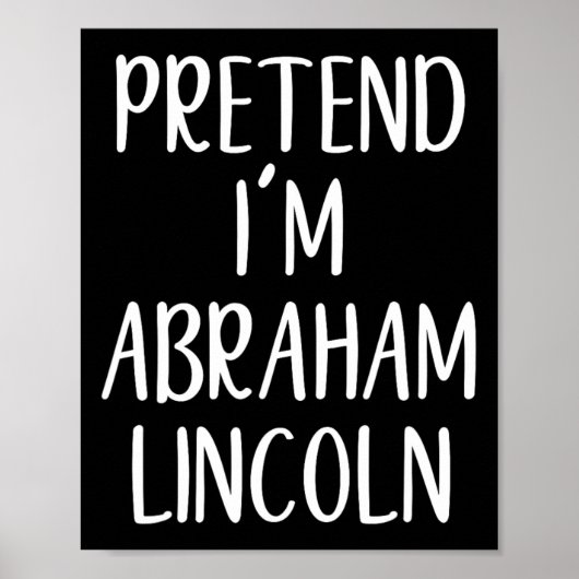 Pretend Abraham Abe Lincoln kostuum Halloween Simp Poster (Voorkant)