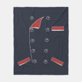 Pretend Chef Outfit Novelty Fleece Deken (Voorkant)