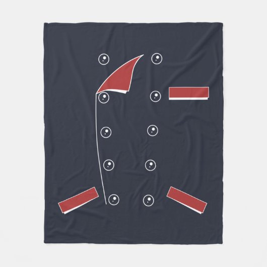 Pretend Chef Outfit Novelty Fleece Deken (Voorkant)