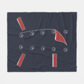 Pretend Chef Outfit Novelty Fleece Deken (Voorkant (Horizontaal))