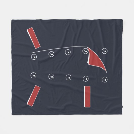 Pretend Chef Outfit Novelty Fleece Deken (Voorkant (Horizontaal))