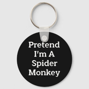 Pretend Een Spinnenaap Kostuum Grappig Halloween Sleutelhanger