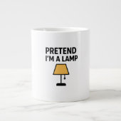 Pretend I’m A Lamp Illustrated Coffee Mug Grote Koffiekop (Voorkant)