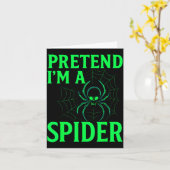 Pretend I’m A Sder Shirt, Funny Halloween Skeleton Kaart (Gele Bloem)