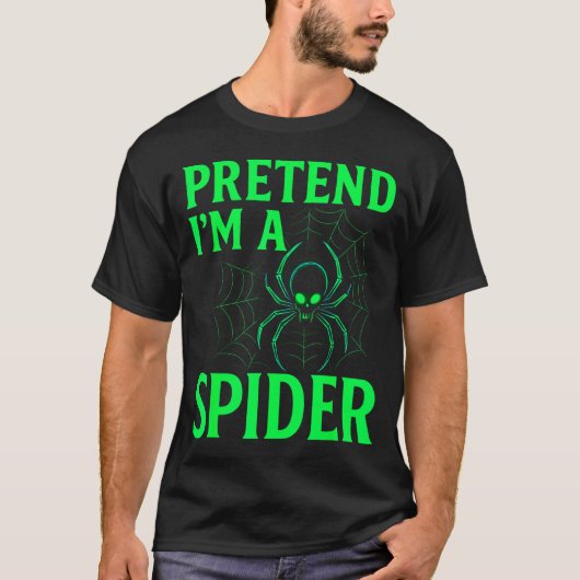 Pretend I’m A Sder Shirt, Funny Halloween Skeleton T-shirt (Voorkant)