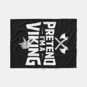 Pretend I’m A Viking Halloween Costume  Fleece Deken (Voorkant (Horizontaal))