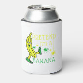 Pretend Im A Banana Funny Halloween costuum Blikjeskoeler (Blikje Achterkant)
