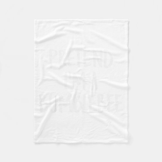 Pretend I'm A Bumblebee Family Funny Halloween Par Fleece Deken (Voorkant)