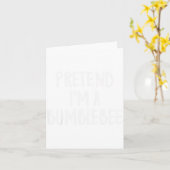 Pretend I'm A Bumblebee Family Funny Halloween Par Kaart (Gele Bloem)
