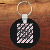 Pretend I'm A Candy Cane Christmas Pajama Hallowee Sleutelhanger (Voorkant)