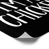 Pretend I'm A Chicken Costume Family Funny Hallowe Poster (Hoek)