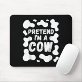 Pretend I'm A Cow Funny Halloween Muismat (Met muis)