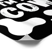 Pretend I'm A Cow Funny Halloween Poster (Hoek)