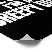 Pretend I'm A Creepy Doll Funny Halloween Costume  Poster (Hoek)