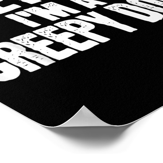 Pretend I'm A Creepy Doll Funny Halloween Costume  Poster (Hoek)