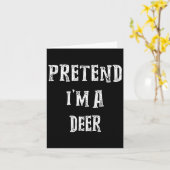 Pretend I'm A Deer Halloween Costume Couples Match Kaart (Gele Bloem)
