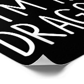 Pretend I'm A Dragon Halloween Couples Costume Mat Poster (Hoek)