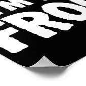 Pretend I'm A Frog Funny Halloween Costume Humor Poster (Hoek)