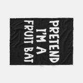 Pretend I'm A Fruit Bat Matching Costume Lazy Easy Fleece Deken (Voorkant (Horizontaal))
