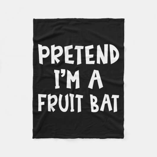 Pretend I'm A Fruit Bat Matching Costume Lazy Easy Fleece Deken (Voorkant)