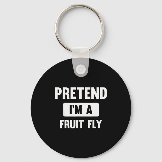 Pretend I'm A Fruit Fly Funny Halloween Costume Sleutelhanger (Voorkant)