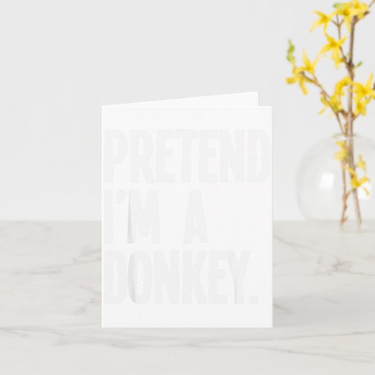 Pretend I'm A Funny Halloween Party Costume  Kaart (Gele Bloem)