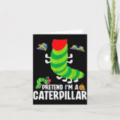 Pretend I'm A Funny Lazy Halloween Costume Kaart (Voorkant)